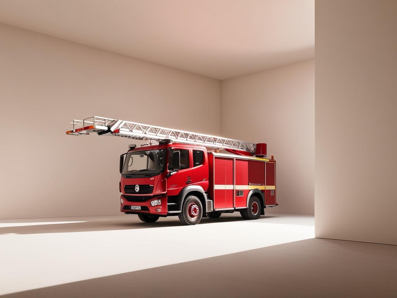 Fire Truck with Hydraulic Ladder